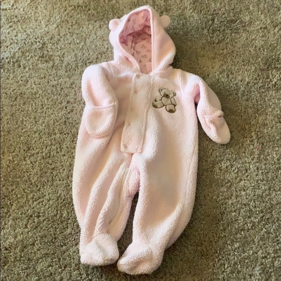 Cuddle Bear Hooded Bear Pram 6 months Pre … - Picture 1 of 3